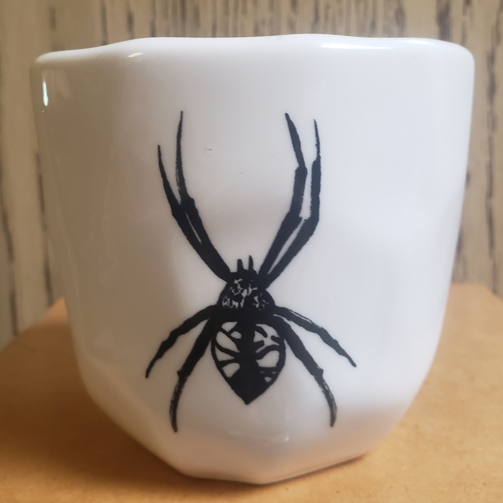 Urban Outfitters Halloween Spider Black Candle in Ceramic Scent Pink Grapefruit